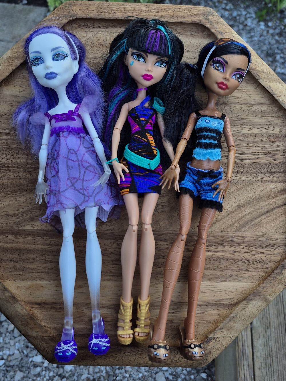 Monster High G1 Doll Lot Dead Tired Spectra Robecca Creepateria Cleo Complete
